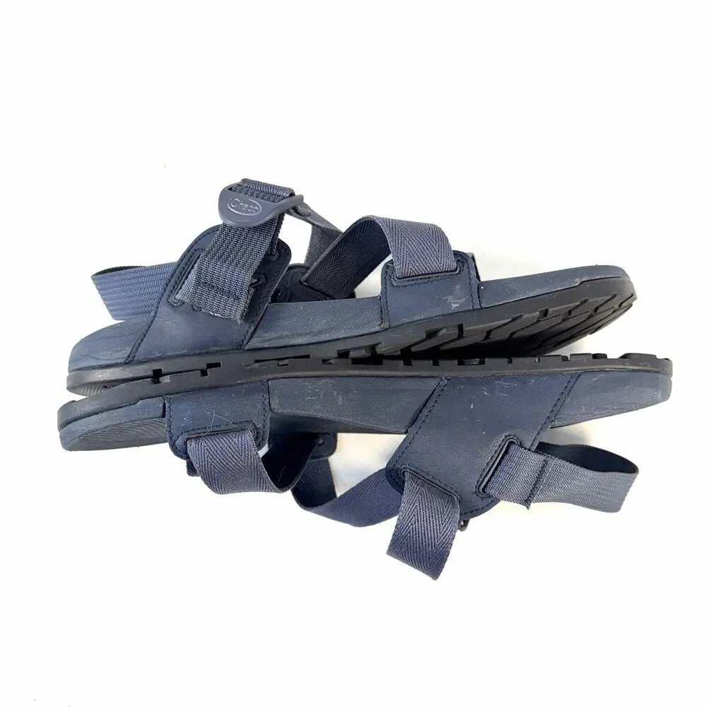 New Chaco Lowdown 2 Sandals Mens Blue Hiking Shoes Z Strap Walking Water Sz 10